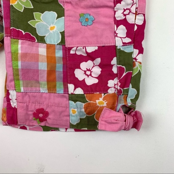 GYMBOREE Pink Floral Patchwork Shorts size 7 - Picture 5 of 6